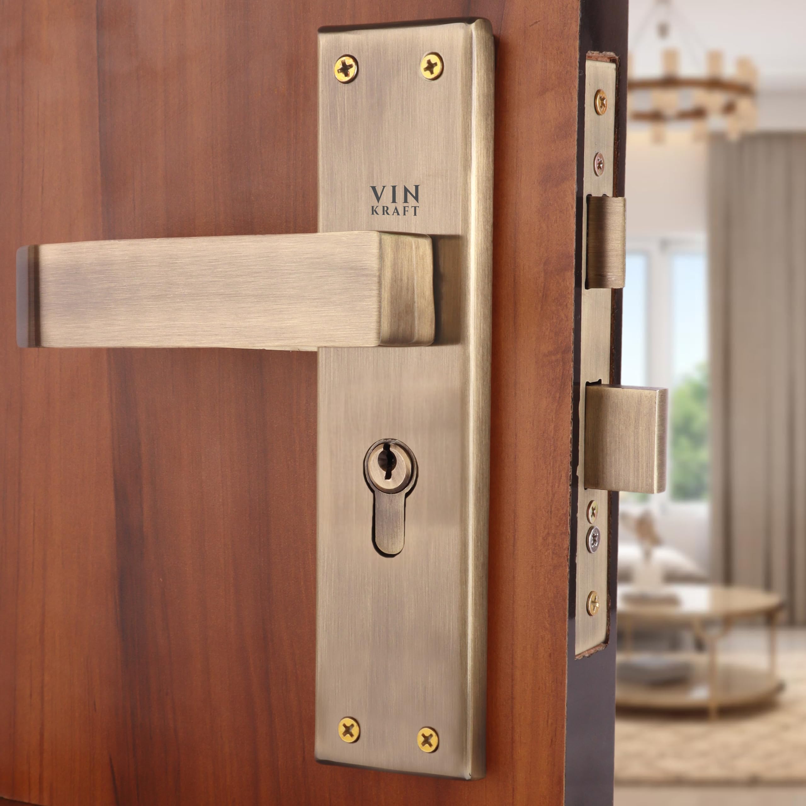 VIN KRAFT Premium Mortise Door Lock Set for Main Door & Bedroom